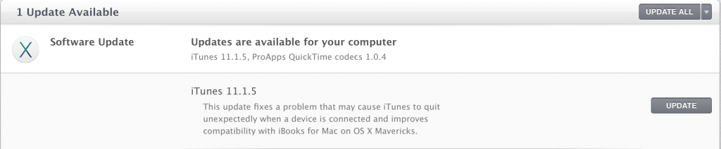 iTunes 11.1.5
